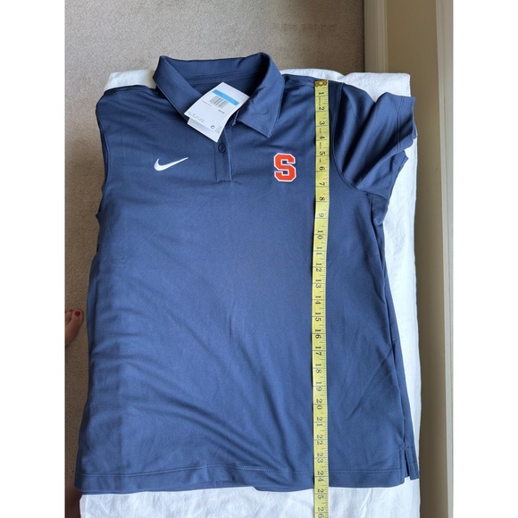 NWT‎ Nike Womens Medium Navy Syracuse University Dri-FIT Polo Shirt - Picture 6 of 6
